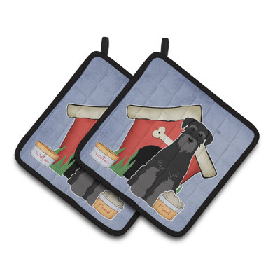 Caroline's Treasures Dog House Polyester Potholder