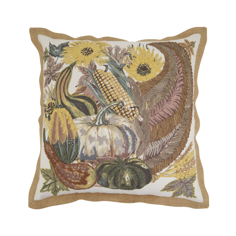 Coussin brodé Cornucopia, Polyester