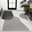 Tapis d'intérieur / extérieur crème / noir à motif géométrique moderne Daniel-1570745524