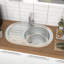 Belfry Kitchen Shayne 500mm W Single Bowl Stainless Steel Kitchen Sink with 2 Faucet Holes