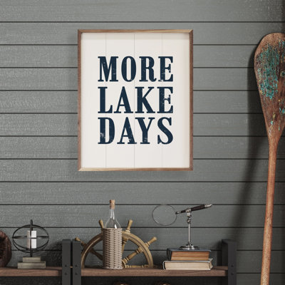 More Lake Days Blue White