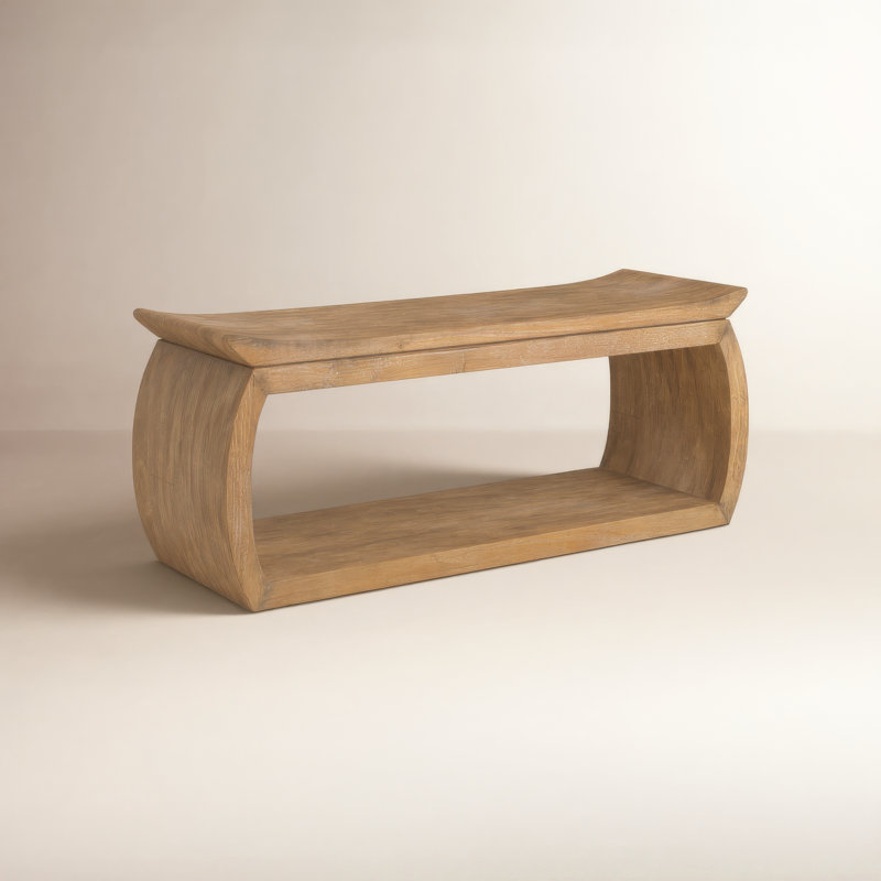Tabouret d'appoint Lera, H 17 po x l 42 po x P 14 po