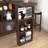Modern Bar Cabinet with Rotating top and 2 Ribbed Glass Door