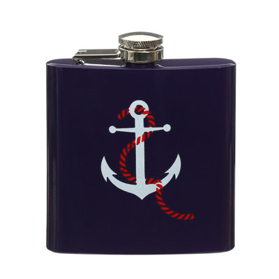 Nigel Anchor Design Hip Flask