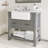 36" Single Solid Wood Bathroom Vanity Set with Countertops and Backsplash-82574419