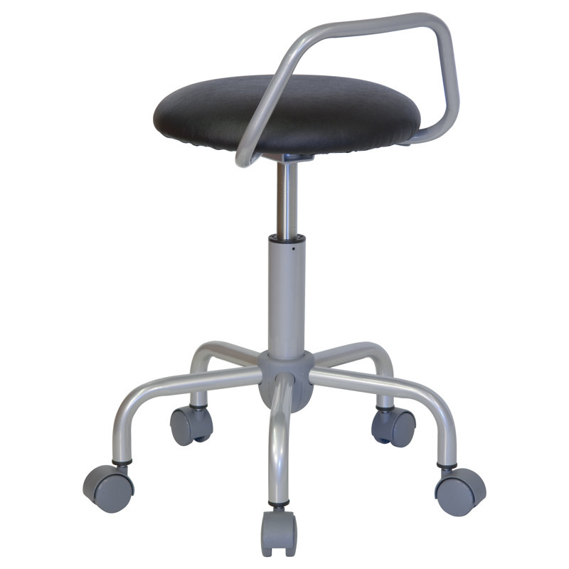 Adjustable Height Ergonomic Lab Stool Wheels