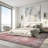 Labarbera Machine Washable Red/Gray Non-Slip Backing Area Rug-1331030545