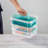 Sterilite Stack and Carry 3 Layer Handle Box, Tray, Small Storage Latch Lid Container to Organize