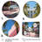" USA Miami Resort Vibes " Mixed Media and Color Photography Print-322898816-322898840