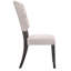 2 chaises d'appoint transitionnelles - lin beige, chêne gris, dossier de style chêne 2