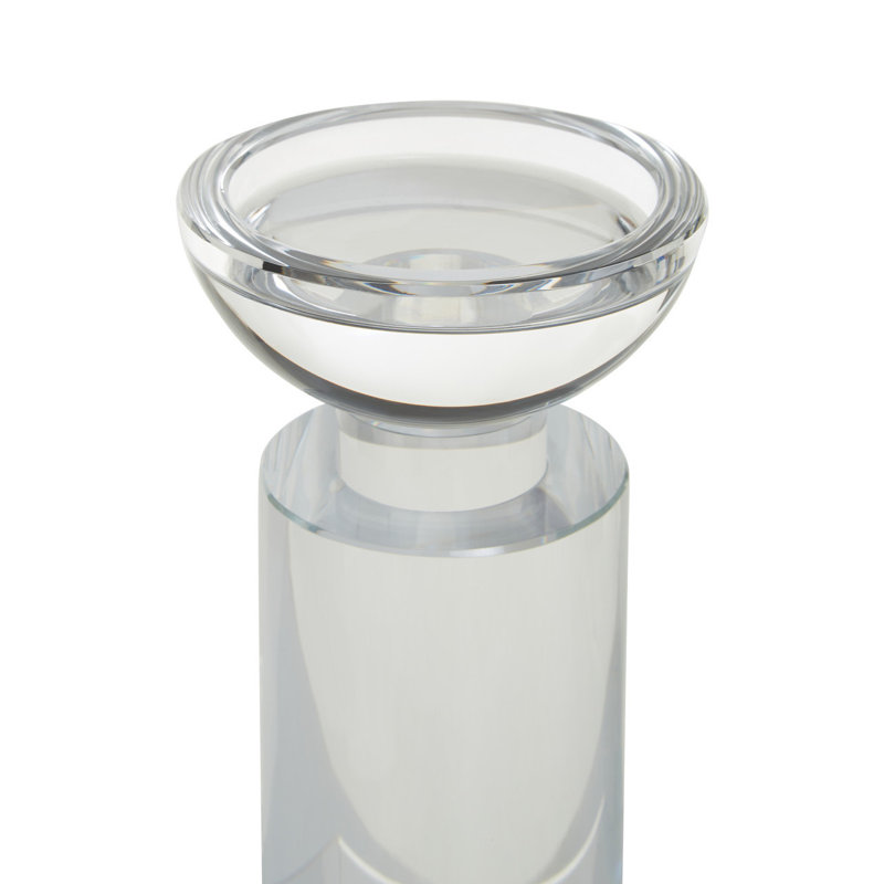 Glass Tabletop Tealight Holder, 21cm H x 10cm W x 10cm D