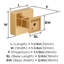 Bouton d'armoire Lintel de 1-1 / 4 po (32 mm) de longueur-111952359