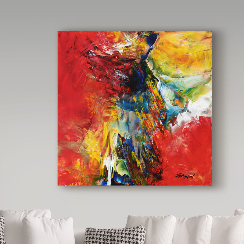 «And Dance The Skies» de Barabbas, reproduction de peinture acrylique sur toile tendue, H 35 po x l 35 po x P 2 po
