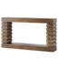 Console 70,87 po en bois brun étroit avec rangement pour canapé d'entrée