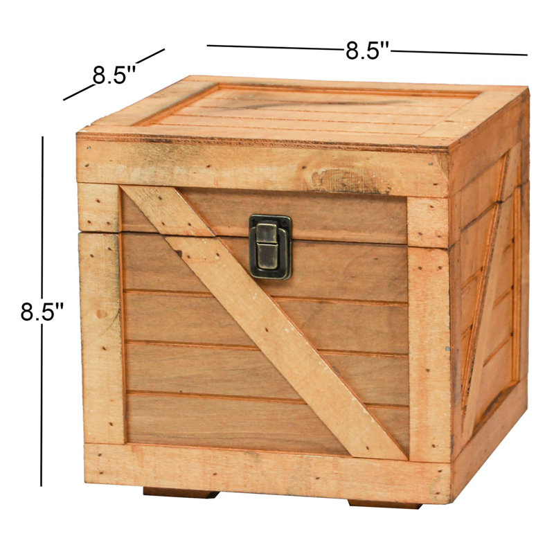 Boîte en bois, Brun pâle