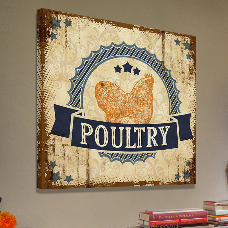 Poultry 2 - Wrapped Canvas Painting, 122cm H x 122cm W