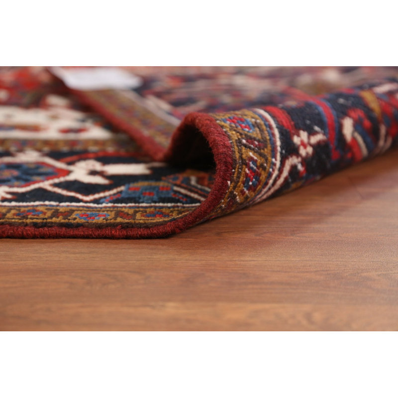 Vegetable Dye Geometric Traditional Area Rug 8x10