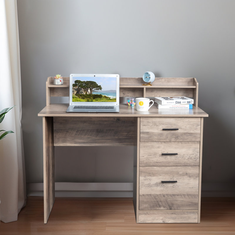 Illman Computer Desk, Washed Gray