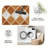 Brown Argyle carpet-easy to clean, machine-washable, soft and comfortable; suitable for door mats, kitchens, living rooms, bedrooms, corridors, and laundry areas. Easy to clean, durable carpet for home decoration.-1501220348