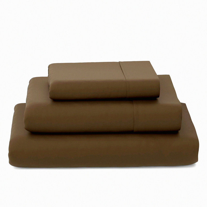 CoolBamboo Soft Luxury Sheets - Breathable & Cooling 3-Piece Bedding Set with Deep Pockets - Twin XL, Chocolate