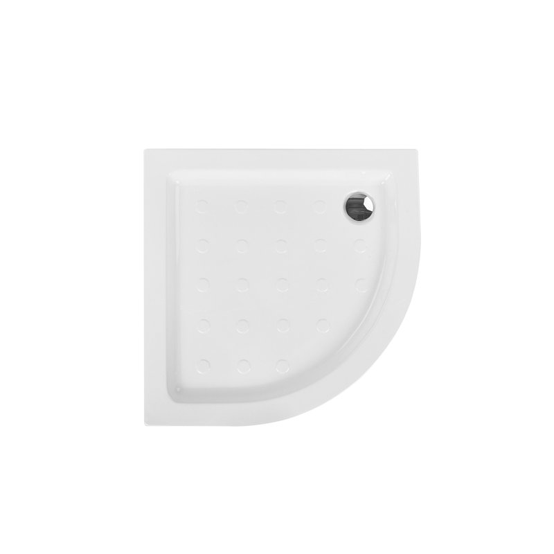 Alleyne Acrylic Shower Tray - White, 7cm H x 90cm W x 90cm D