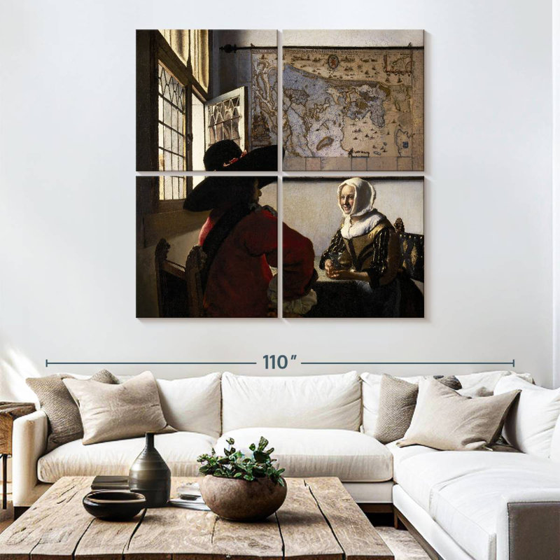 Leisha, agent et fille riante - 1657, H 74 po x l 74 po