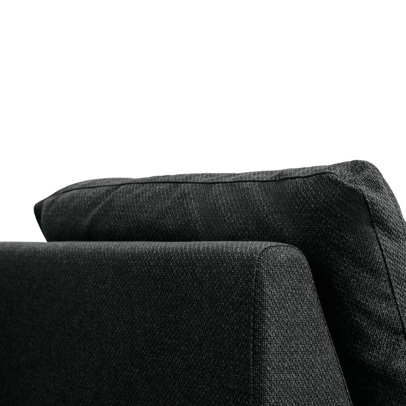 Miles Outdoor Chaise Lounge, Charcoal
