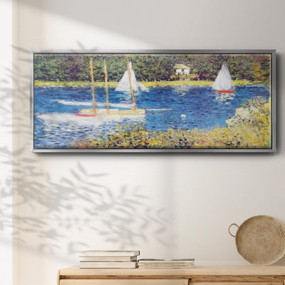 The Seine at Argenteuil, 1874 - Framed Canvas_188MONETWC