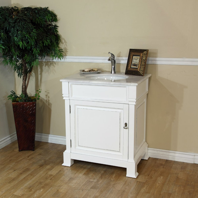 Ensemble de meuble-lavabo simple 30 po Louviere, Blanc