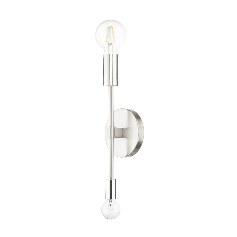 Zailen Flush Mounted Sconce, Polished brushed