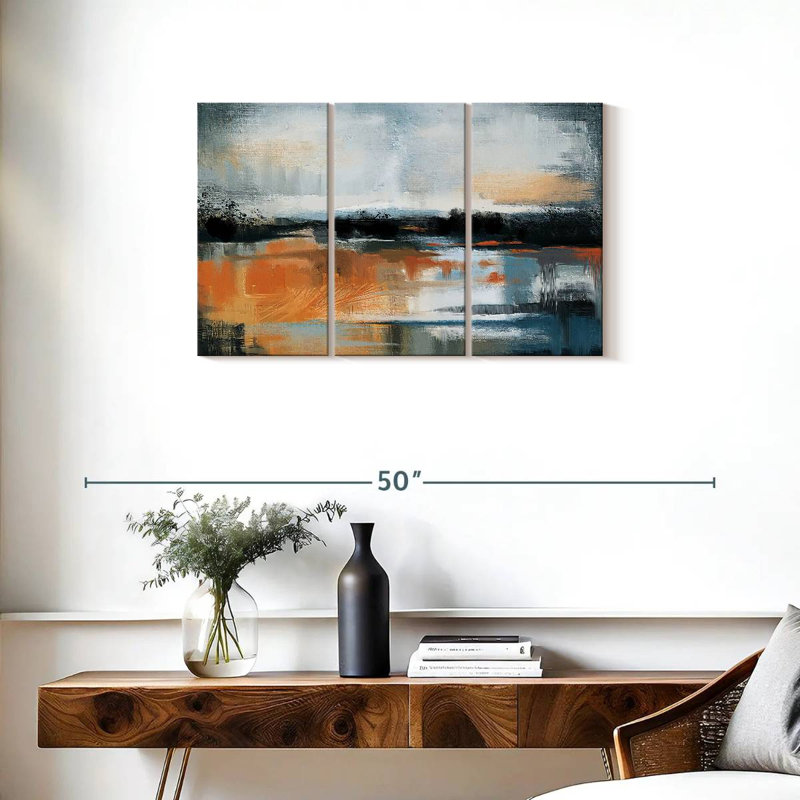 Avery Sunstruck Abstract Landscape, 20" H x 33" W