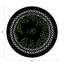 Christmas Berries Vegan Leather Round Pebble Placemat-535729863
