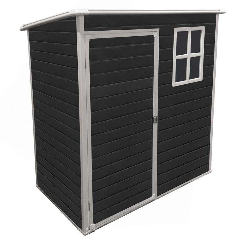 5 ft x 3 ft Outdoor Plastic Storage Shed with floor