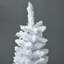 Arbre de Noël blanc facile à ranger, structure en métal avec style hivernal, utilisation familiale intérieure