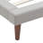 Serta Sierra Queen Size Upholstered Platform Bed – Modern Mid-Century Bed with Gray Fabric Headboard, Tufted Detail & Solid Wood Cone Legs-36643922