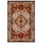 Tapis marocain brun en coton et polyester à imprimé numérique Gracianna Collection-679223187