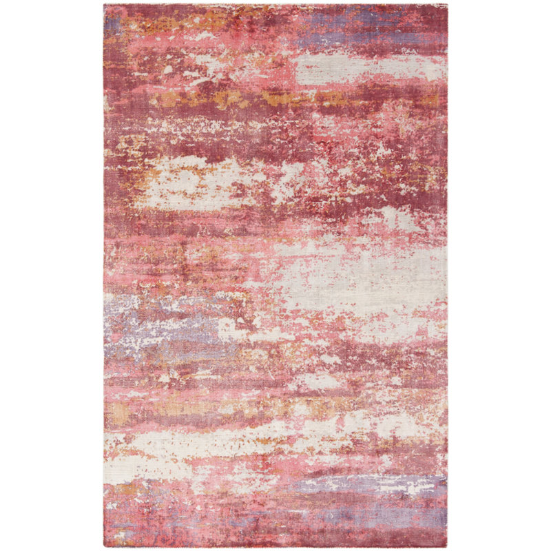 Tapis rouge et ivoire Cuevas, Rectangle 6 pi x 9 pi
