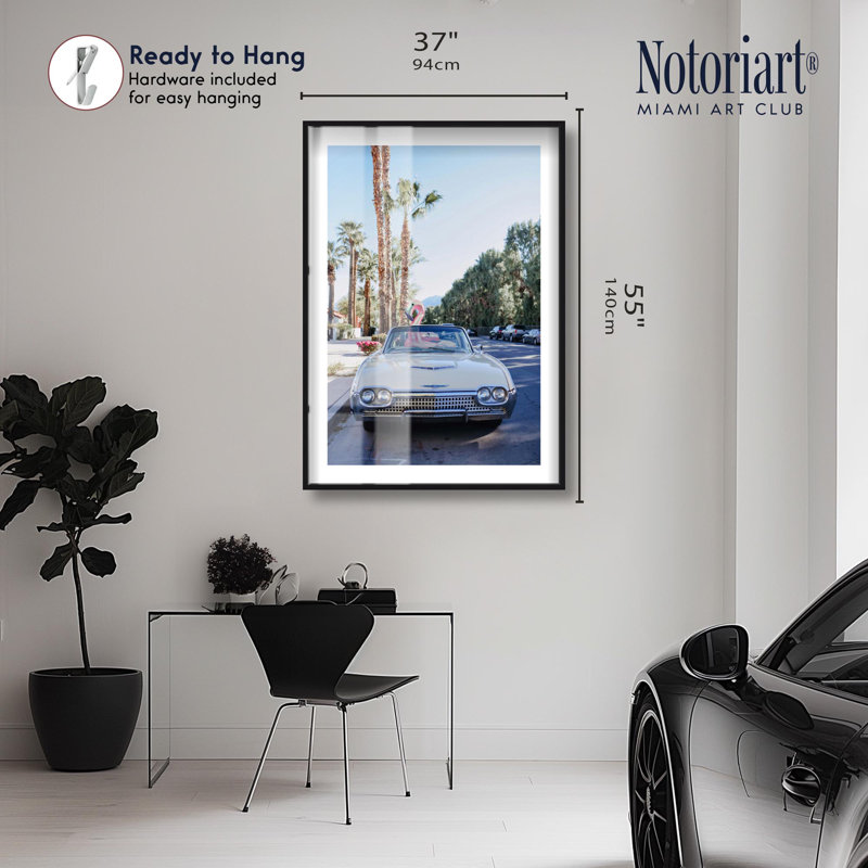 «Summer Ride Shadowbox Print» par Notoriart, H 55 po x l 37 po, Noir
