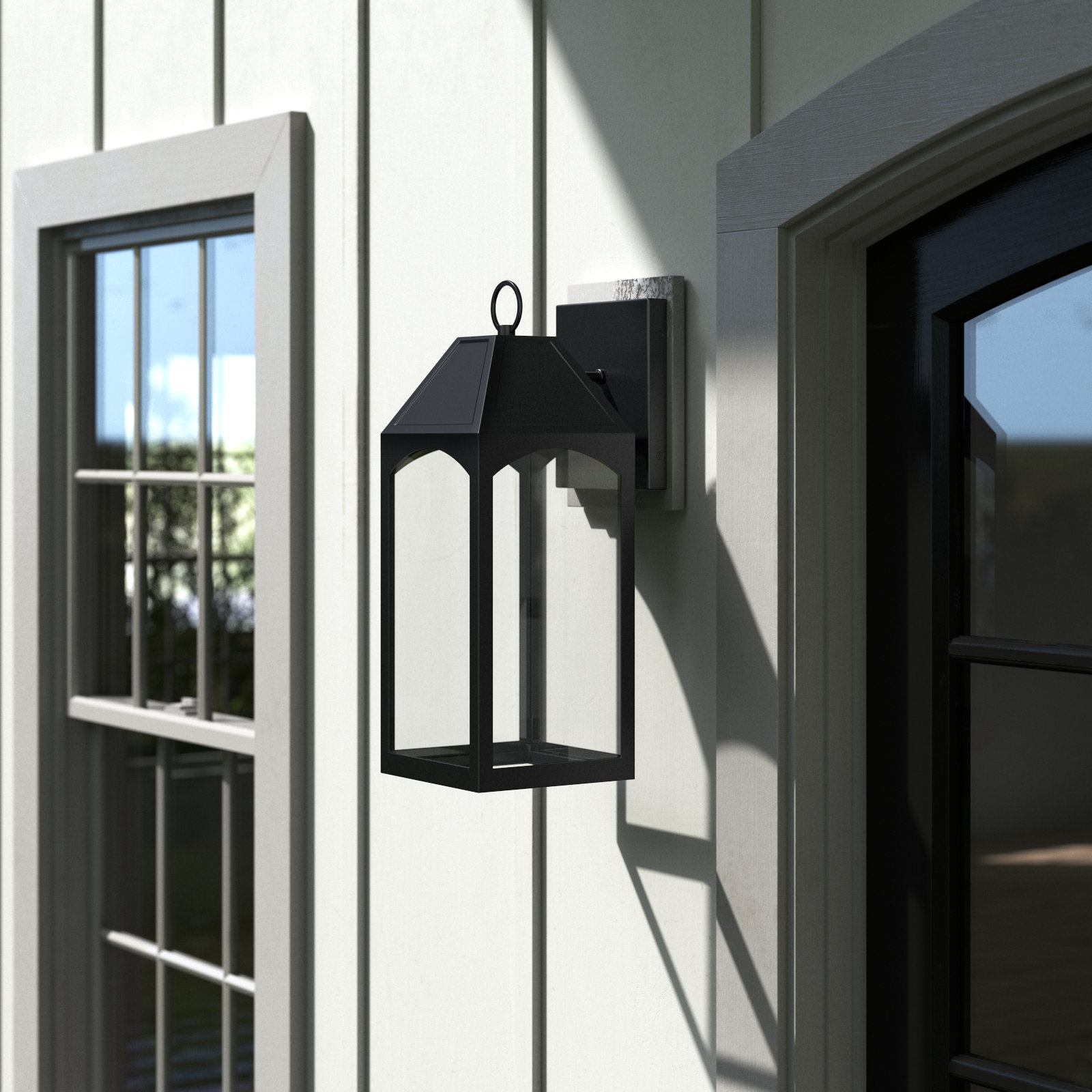 Adamsville Single Light Outdoor Wall Light, 20.5" H x 7.75" W x 9.75" D