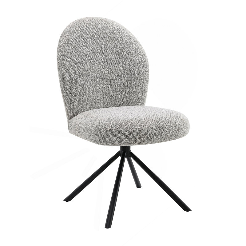 Ensemble de 2 chaises d'appoint Lawton Grey Boucle