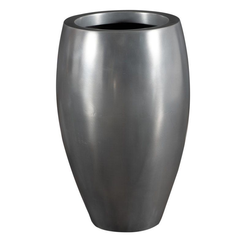 Classic Planter, Polished Aluminum
