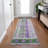 Machine Washable Indoor/Outdoor Xhevrie Green Rug-2146314499