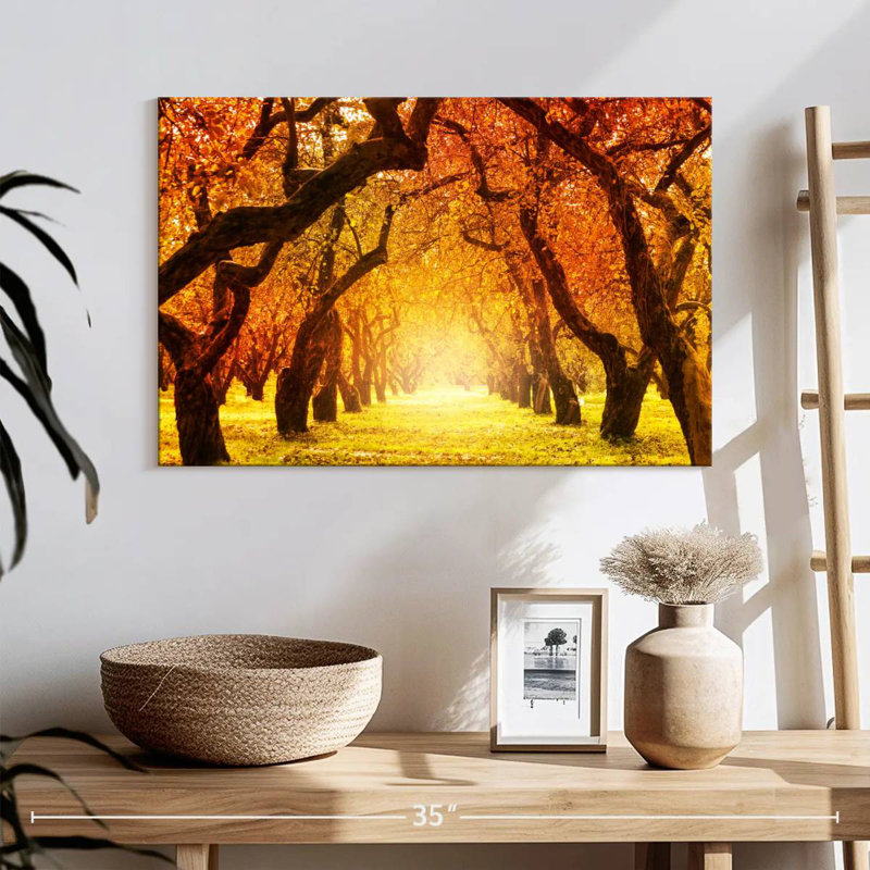 Alvord Autumn Forest Trail, 16" H x 24" W