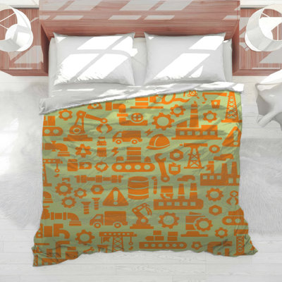 Industrial Machinery Pattern Comforter