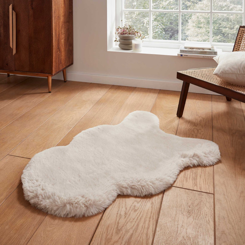 Lehi area rug Table Tufted Sheepskin Beige, Novelty 60 x 90cm