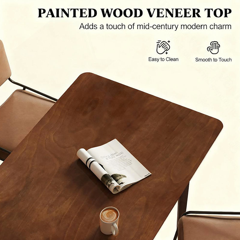 Table de salle à manger Mid-Century, Walnut
