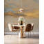 Murale brosse dorée abstraite beige-922137983