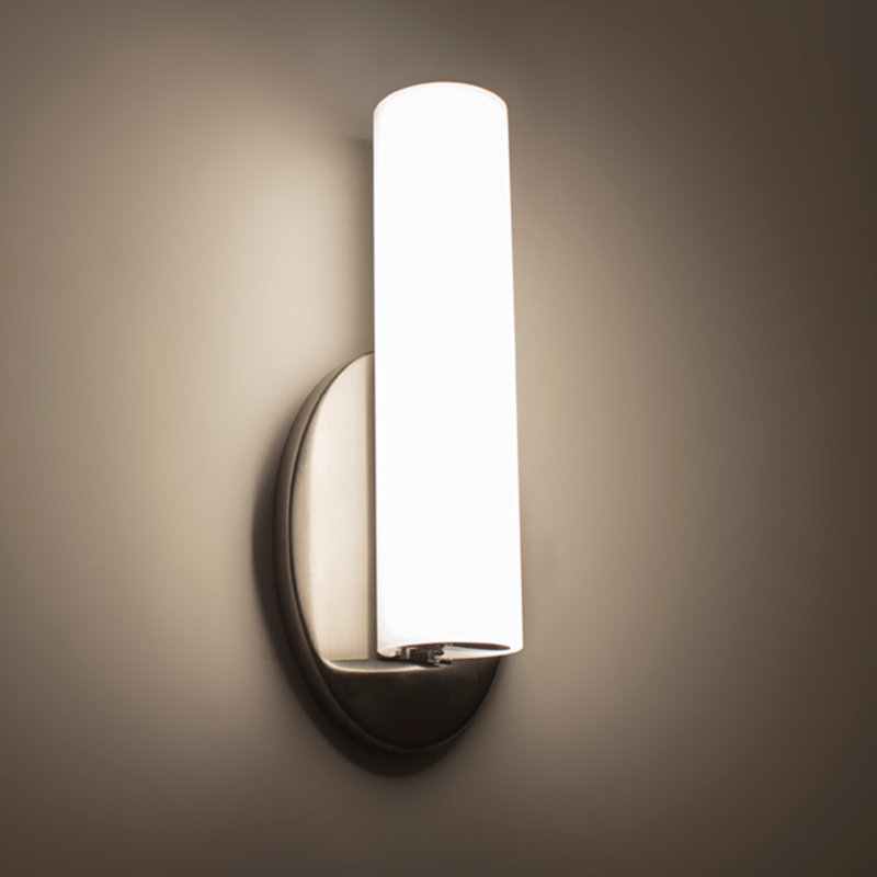 Loft 1 - Light LED Armed Sconce, Brushed Nickel, 3500K