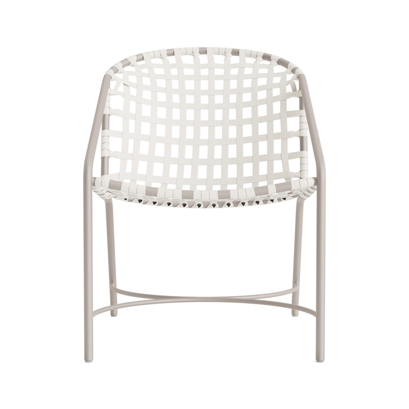 Kantan Outdoor Lounge Chair, Dove Smooth/White Lite