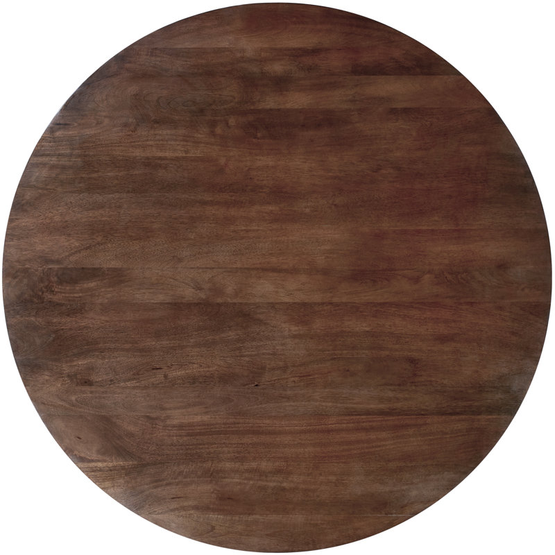 Rylee Modern Dining Table, Black/Gold, Brown